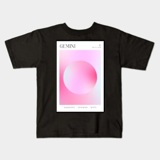 Gemini Zodiac Aura Kids T-Shirt